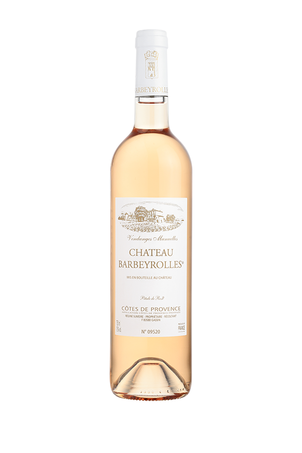 une bouteille rosé, vin rosé biologique et biodynamique du vignoble de Barbeyrolles en France